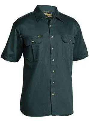 Bisley Workwear Original Cotton Drill Short Sleeve Shirt BS1433 Metro Workwear.